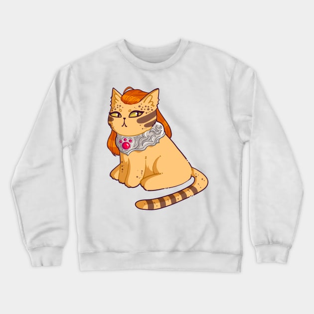 Baldurs Cat 3 - Lae'zel Crewneck Sweatshirt by nomsikka